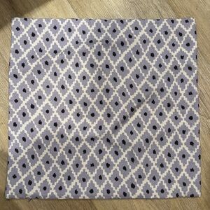 H&M Purple and Black Accent Pillow Cover Home Goods Cottagecore